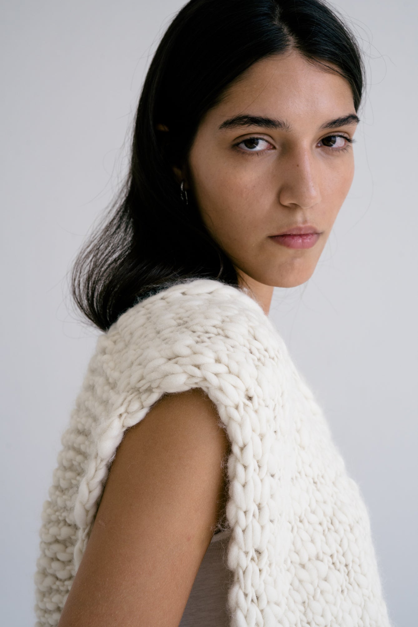 ACACIA VEST - IVORY - ound - KNITS