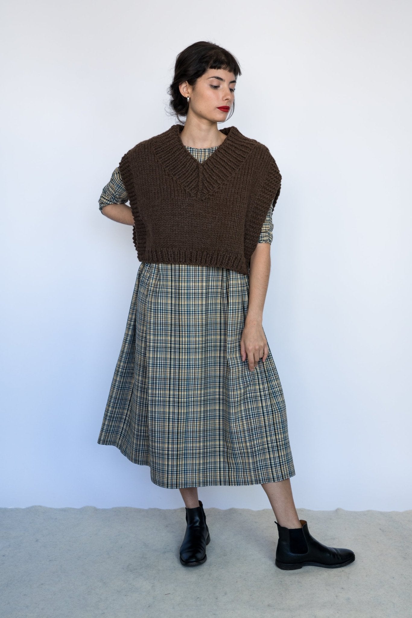 BUNON VEST - EARTH - ound - KNITS