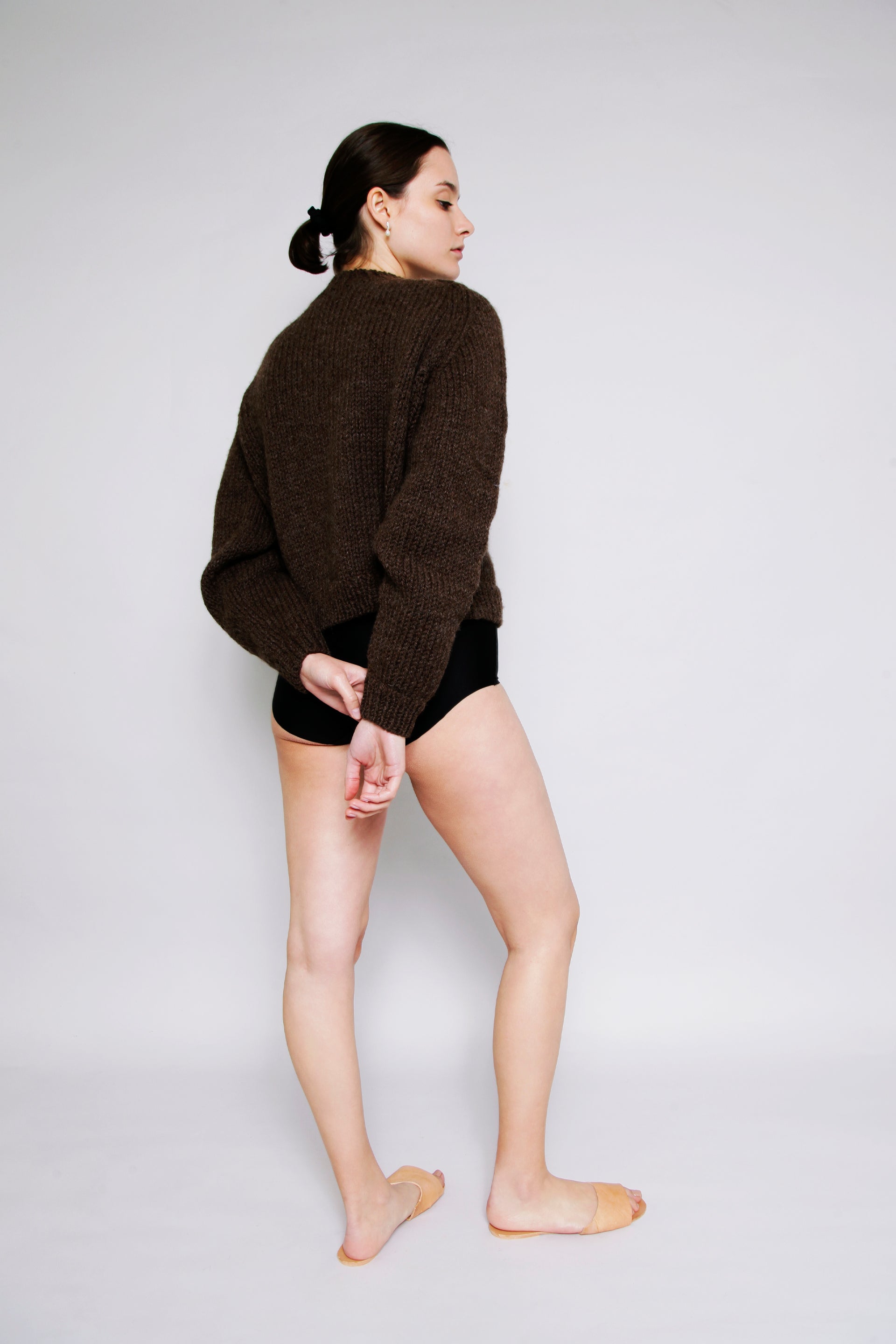 UNDYED, WOOL, HAND-KNITTED, JUMPER, SWEATER, STYLISH, SUSTAINABLE, HAND-CRAFTED, WOMENSWEAR