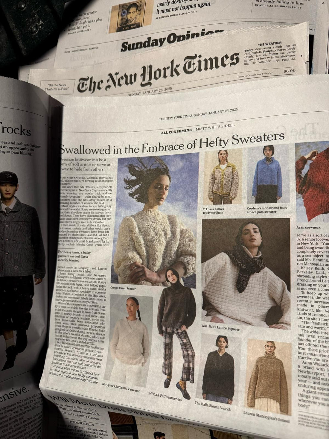 OUND hand-knit knitwear — as featured in The New York Times Style