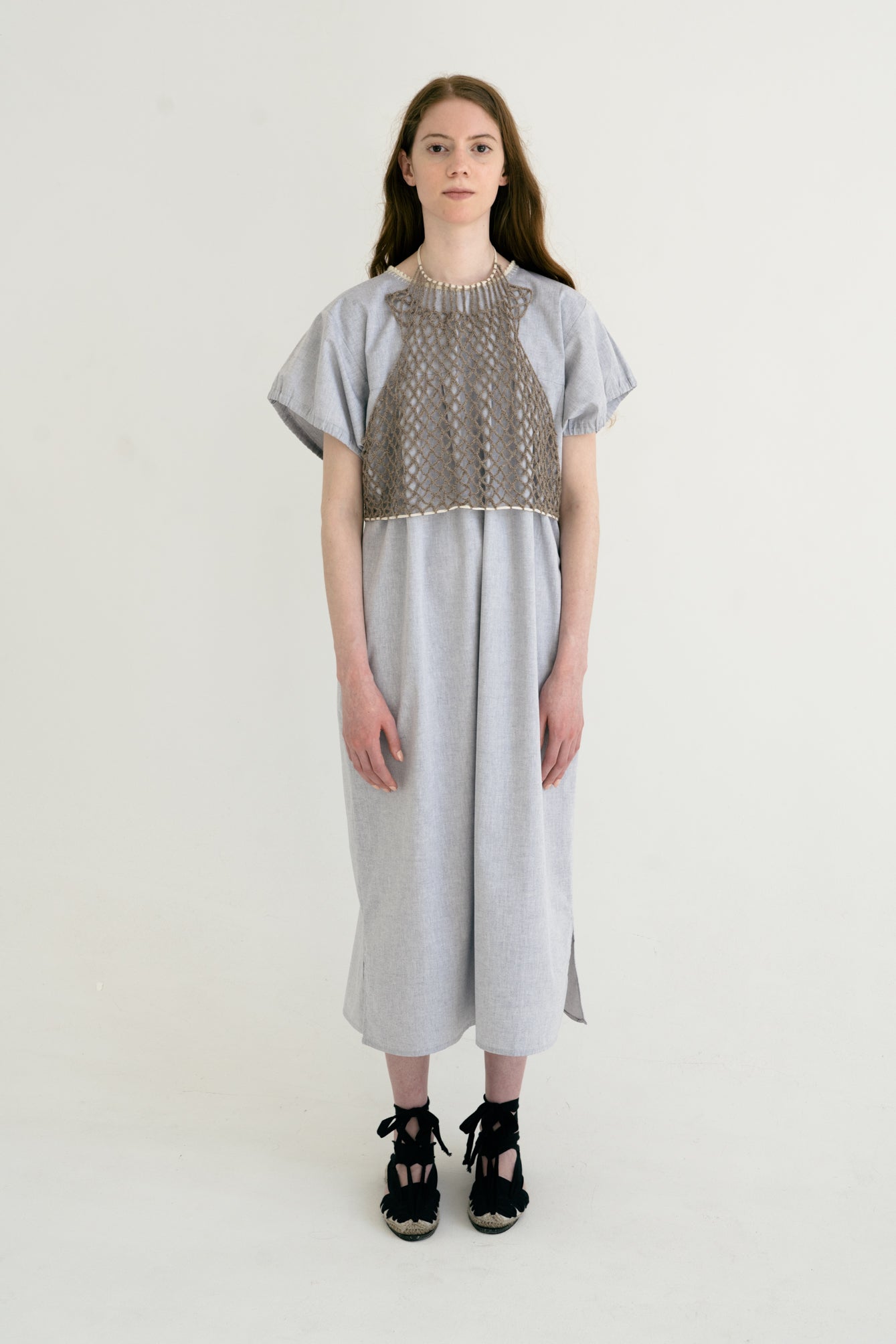 Model wearing lapacho top cub - cozy knit styling