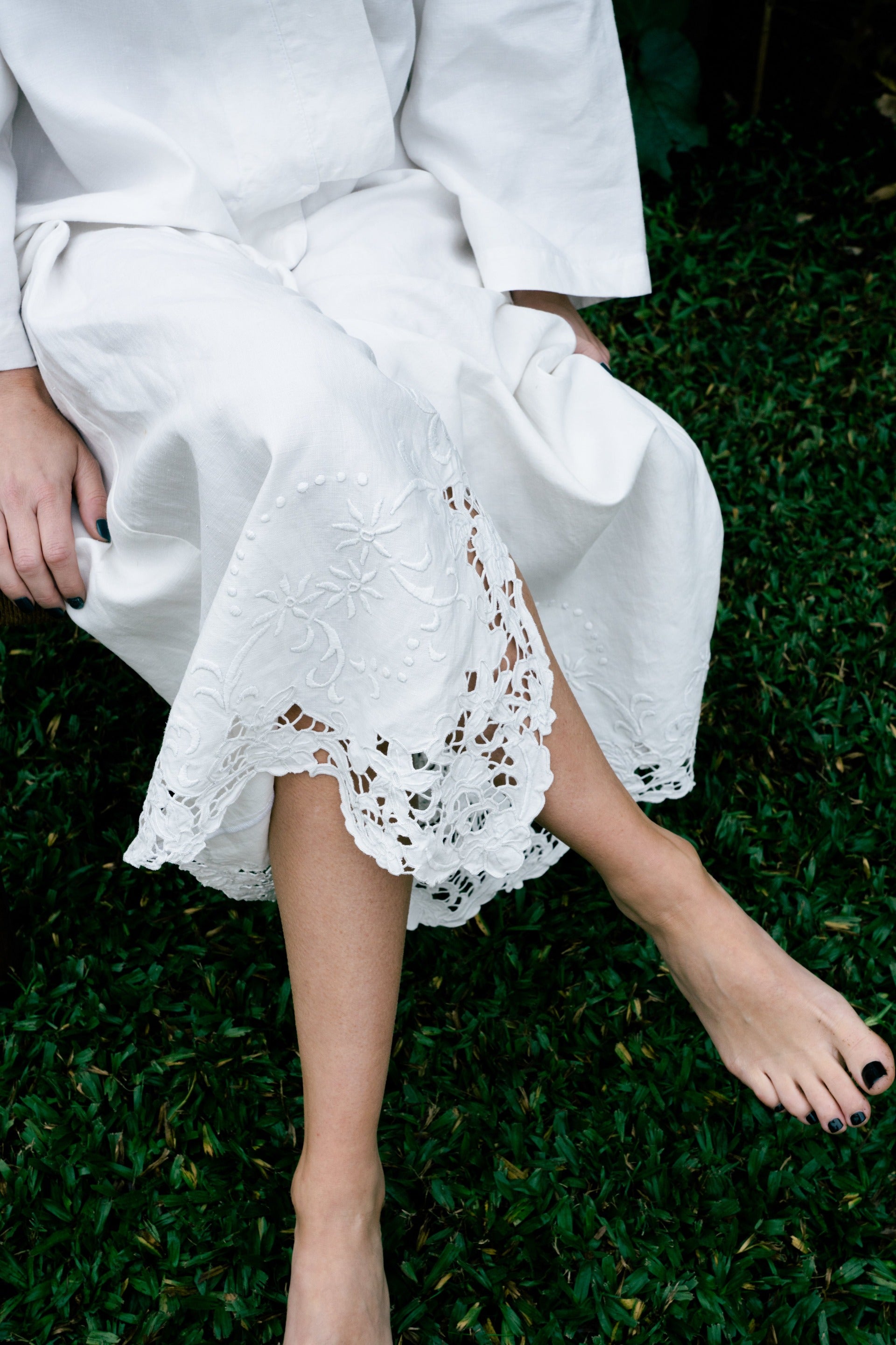 CINA ROBE DRESS - UNDYED