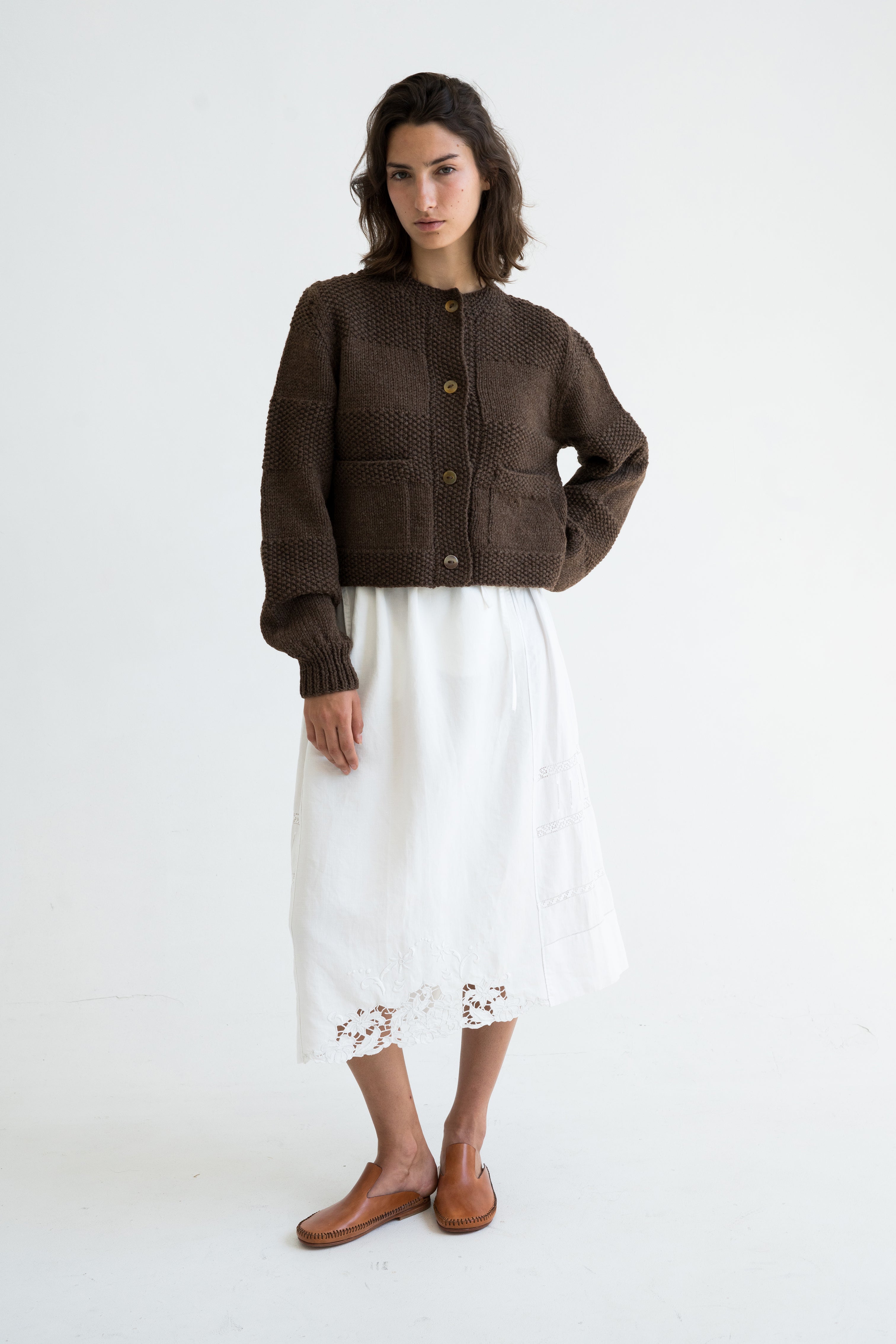 CAOBA CARDIGAN - EARTH