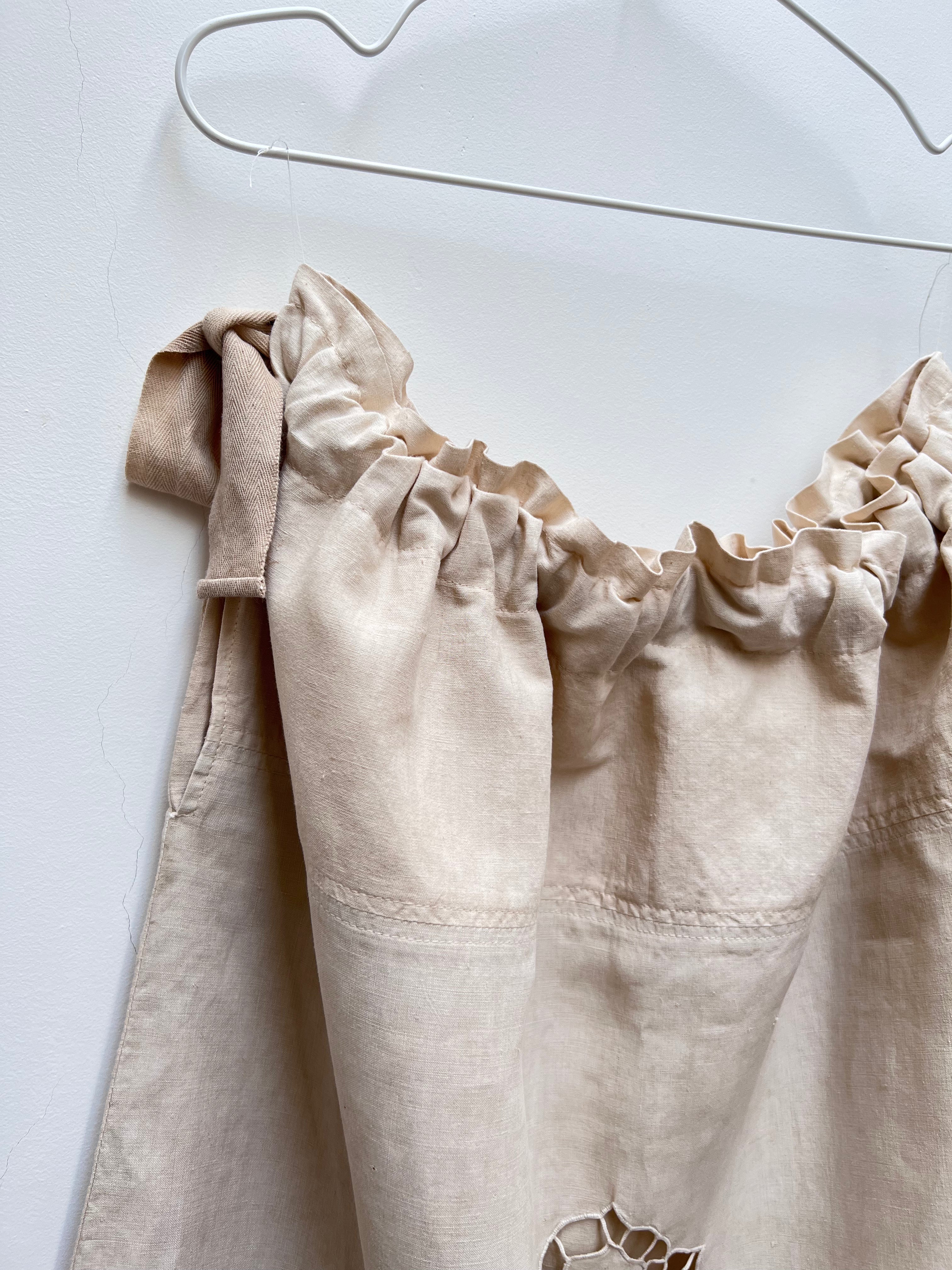 Totora trousers coffee grounds styling - sustainable fashion piece