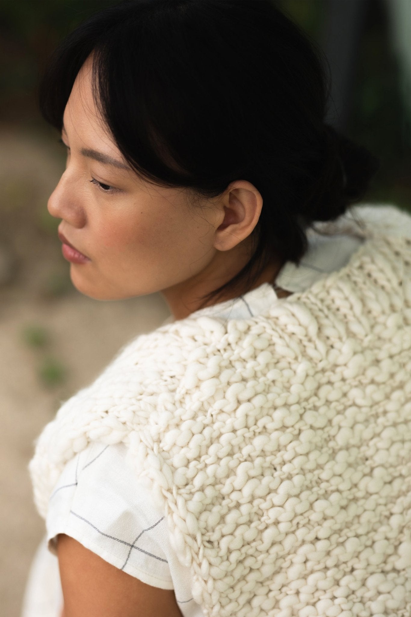 ACACIA VEST - IVORY - ound - KNITS
