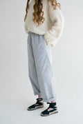 Aibe Trouser in sky blue — merino wool.