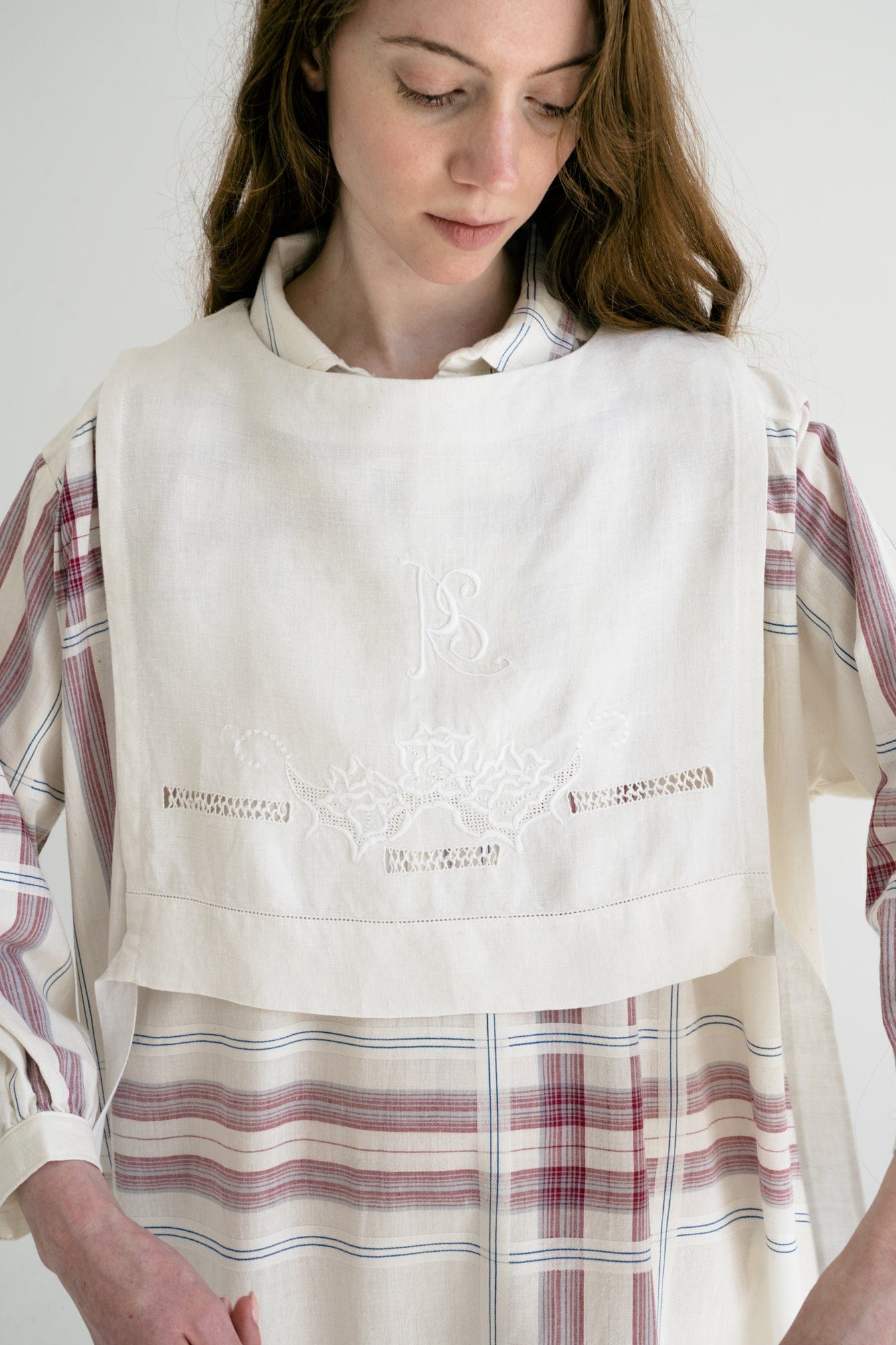 Aromita Slipover Top in natural undyed tone — cotton.