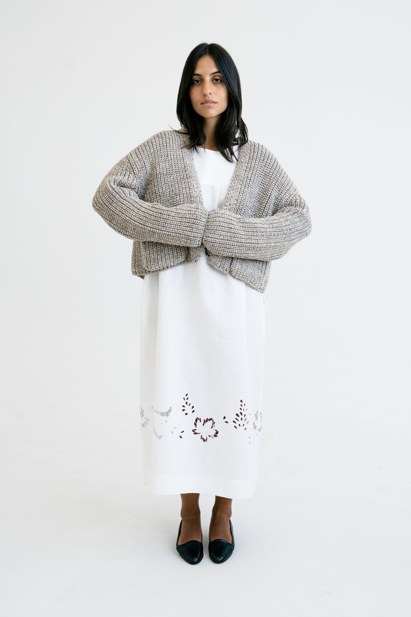 BOJ CARDIGAN - STONE - ound - KNITS
