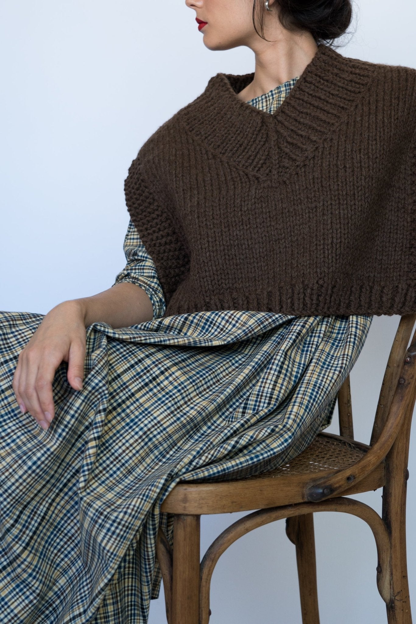 BUNON VEST - EARTH - ound - KNITS