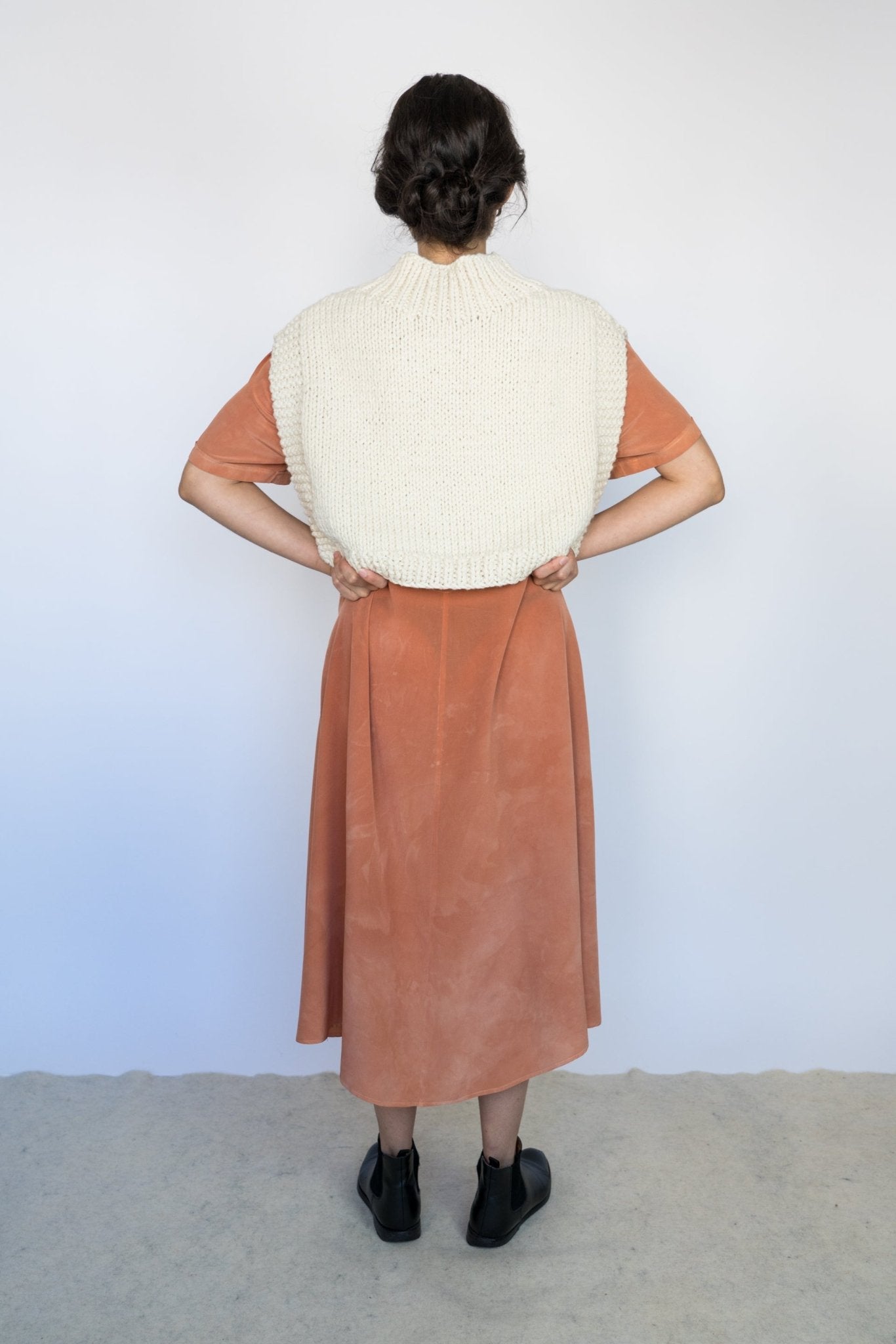 BUNON VEST - IVORY - ound - KNITS