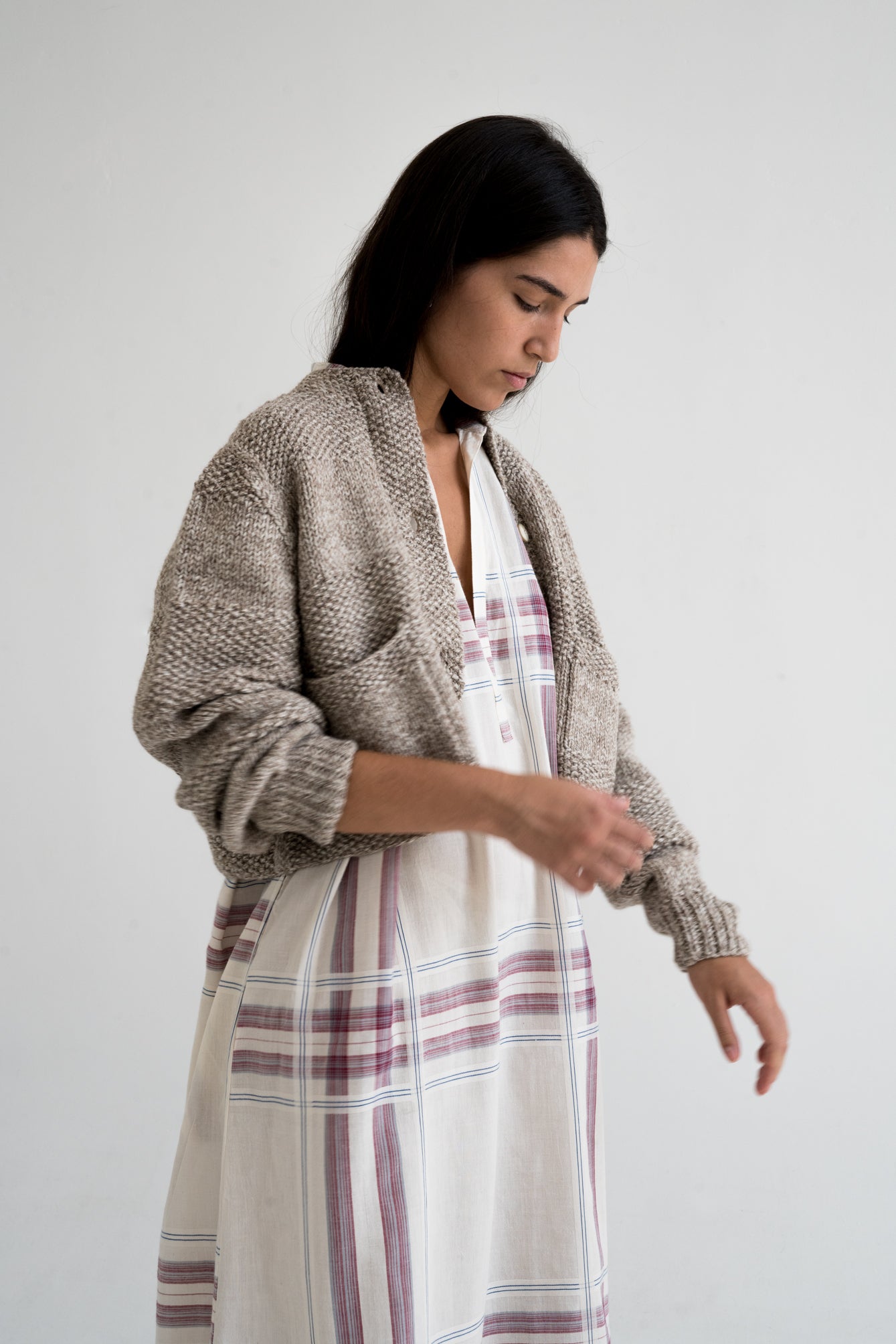 CAOBA CARDIGAN - STONE - ound - KNITS