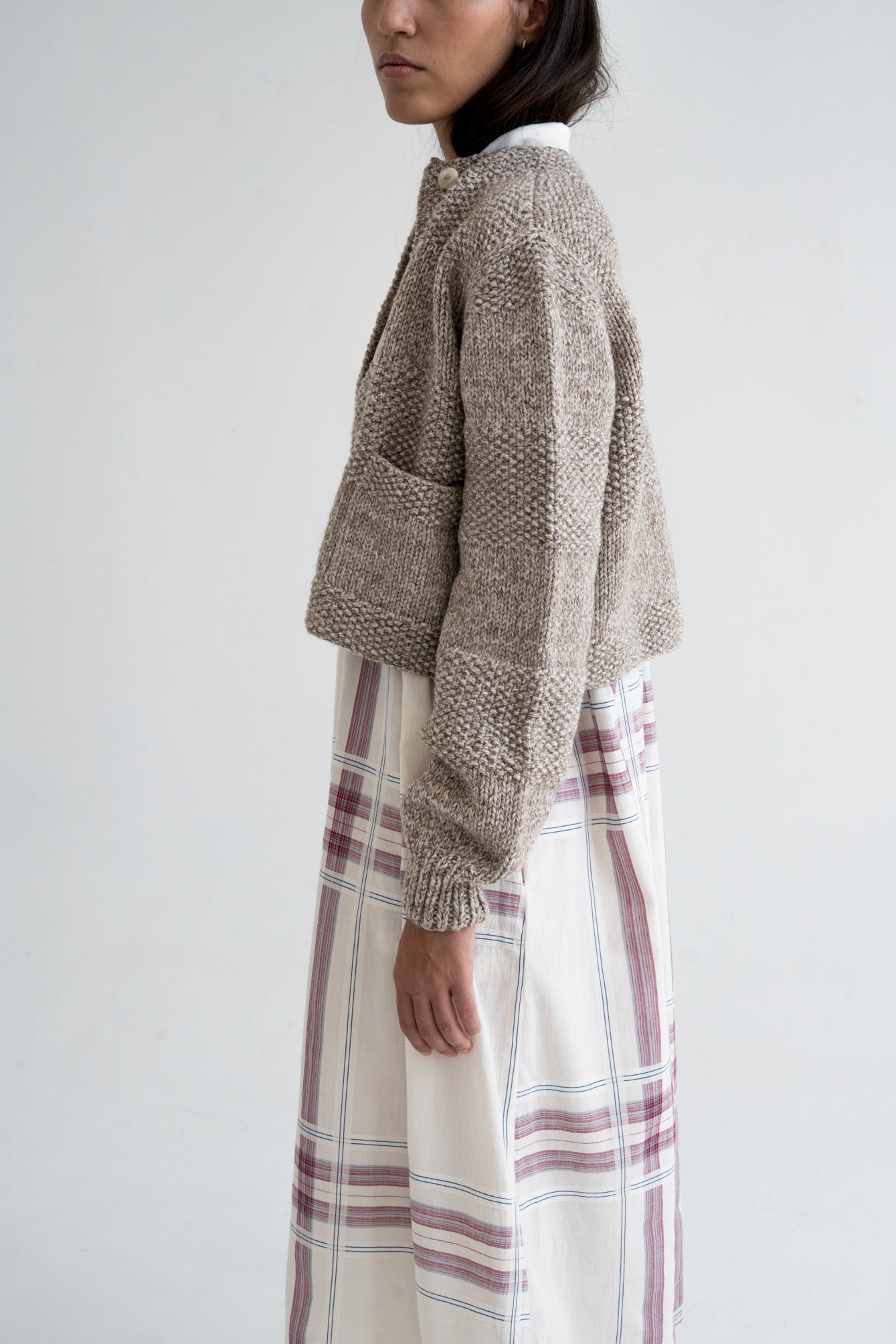 CAOBA CARDIGAN - STONE - ound - KNITS