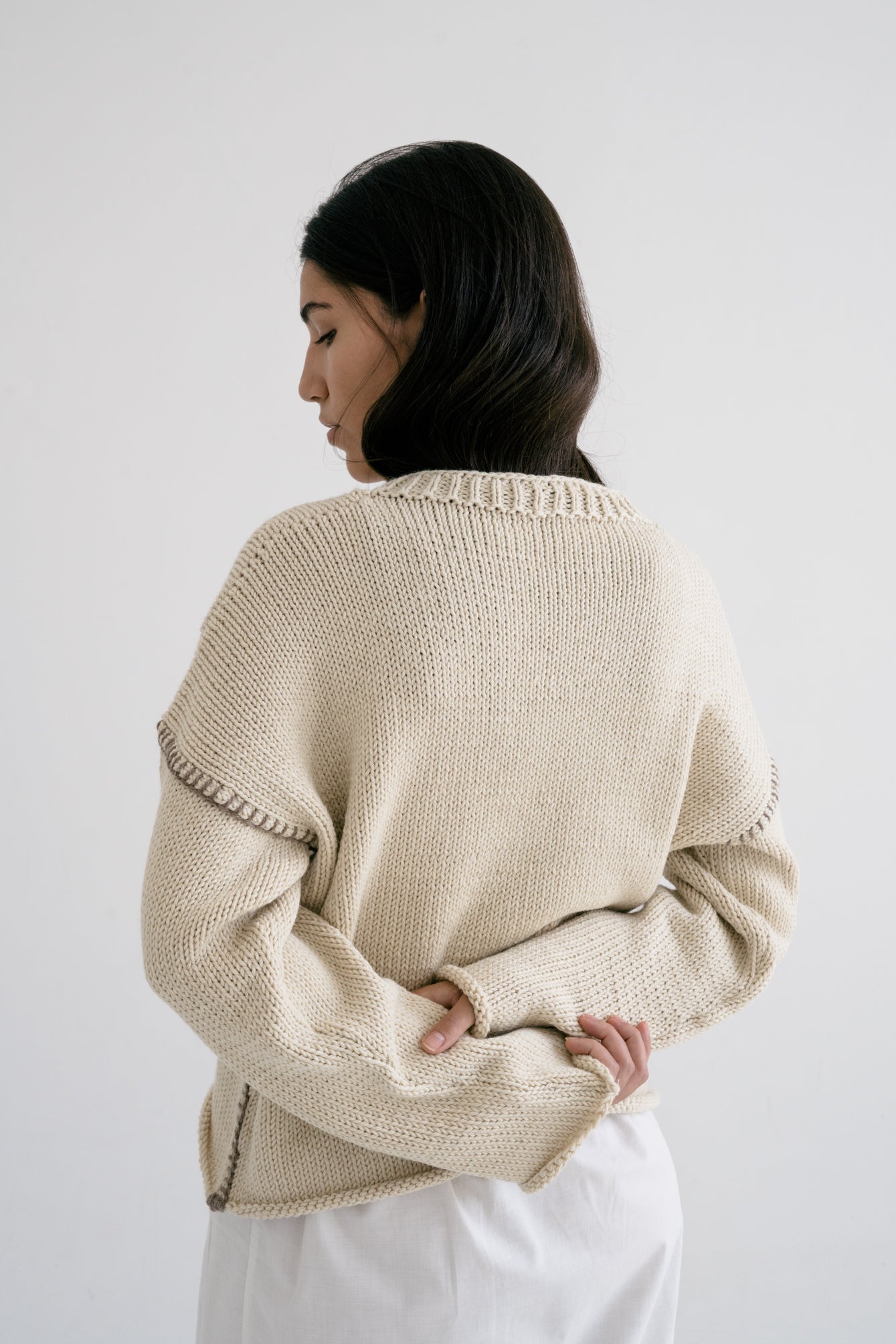 CRUDO JUMPER - UNDYED - ound - KNITS