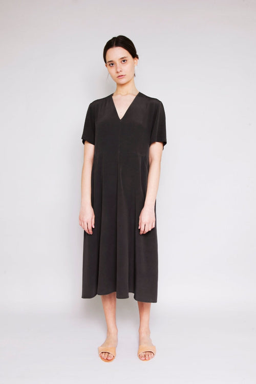 FLARED DRESS - EUCALYPTUS ON IRON POT - ound - DRESSES