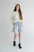Guaimi Short in sky blue — merino wool.