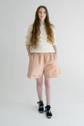 Guaimi Short in rose-blush — hand-dyed cotton.