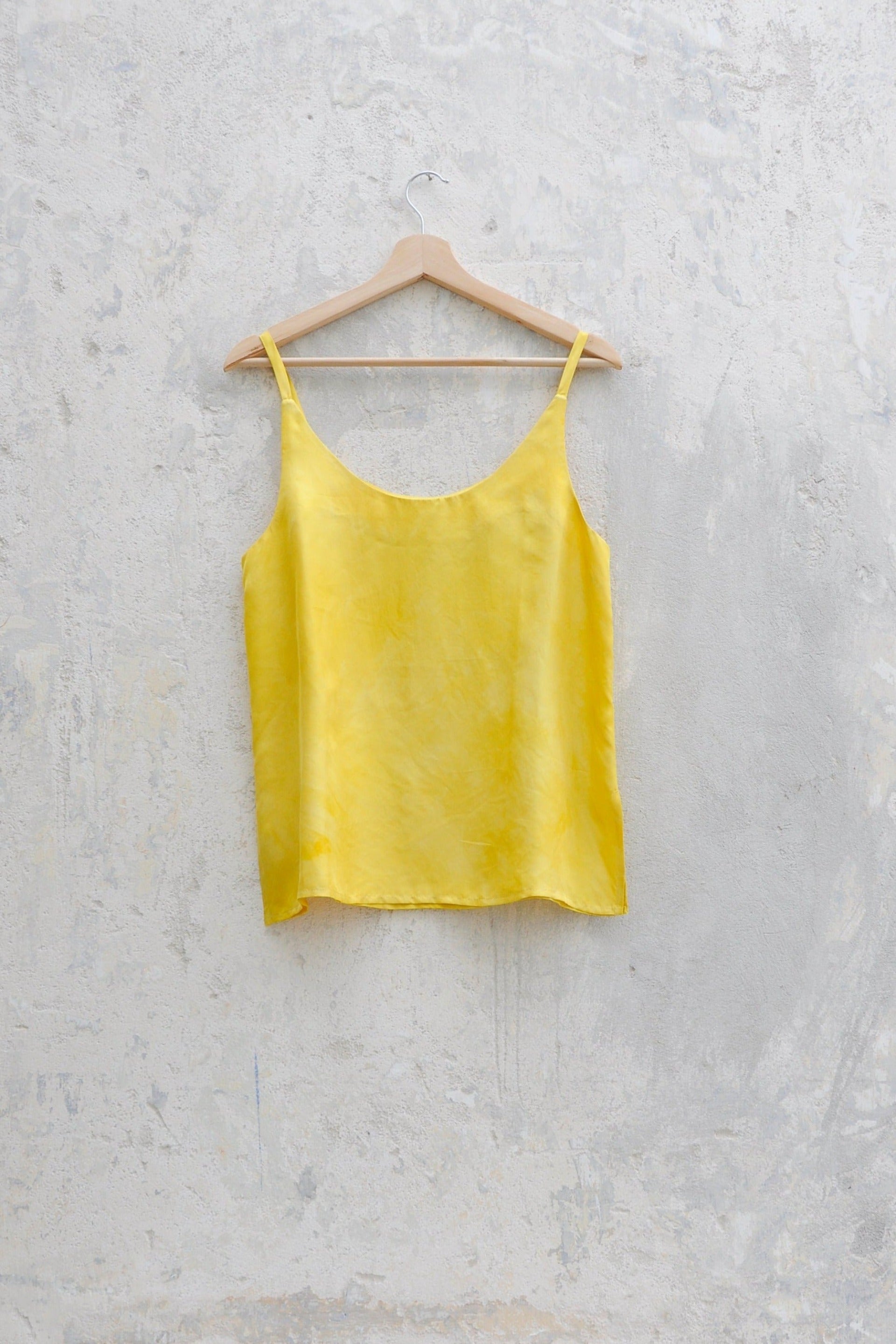 HAND DYED SILK SLIP TOP - ONION SKINS