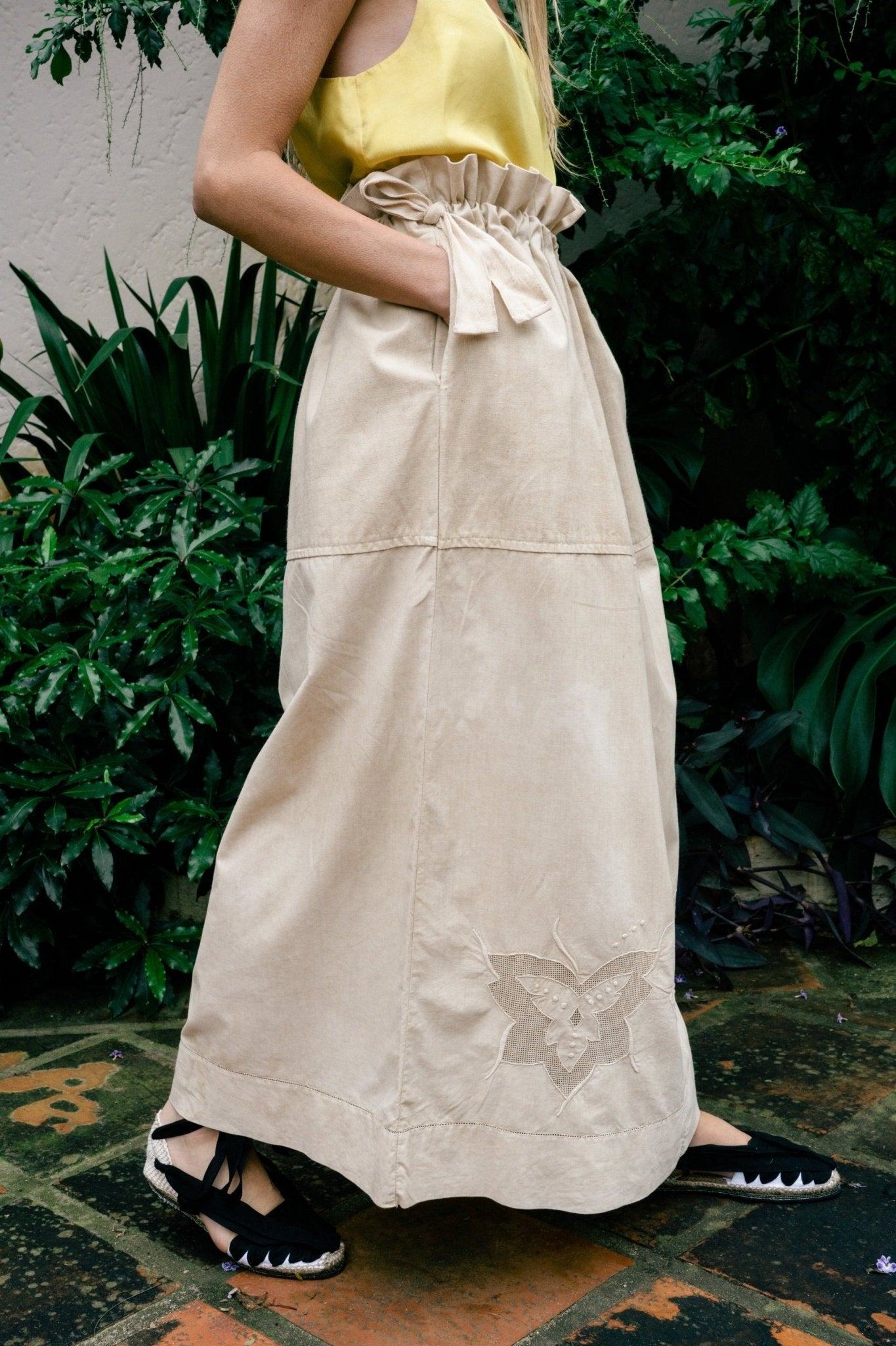 SACHA SKIRT - COFFE GROUNDS - ound - BOTTOMS