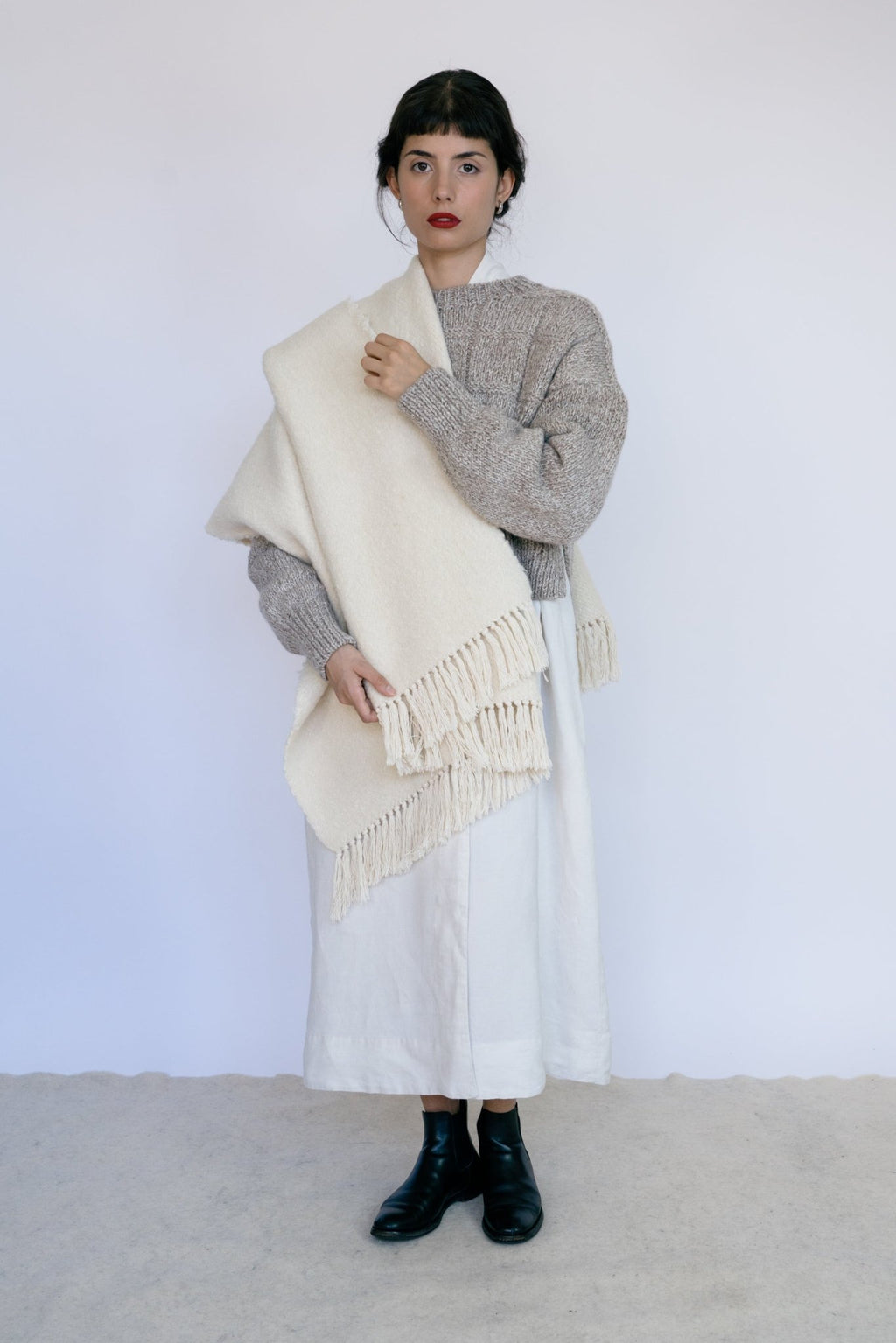 SCARF - PLUM - ound - KNITS