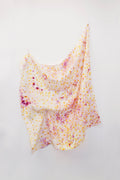 Wild Flower Petal Scarf in Cota Tinctoria And Cochineal — hand-finished silk.