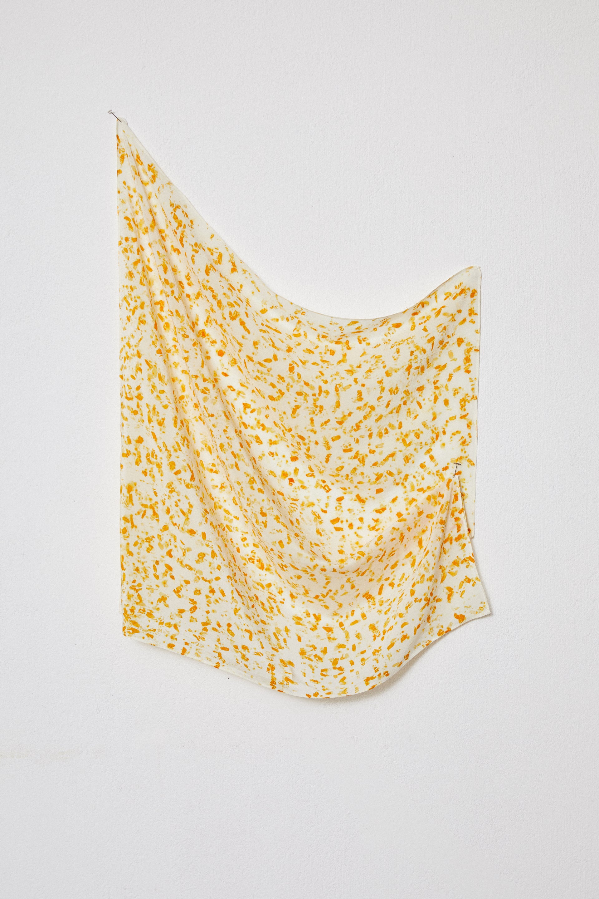 Wild flower petal scarf cota tinctoria by Ound - botanical dyed scarf