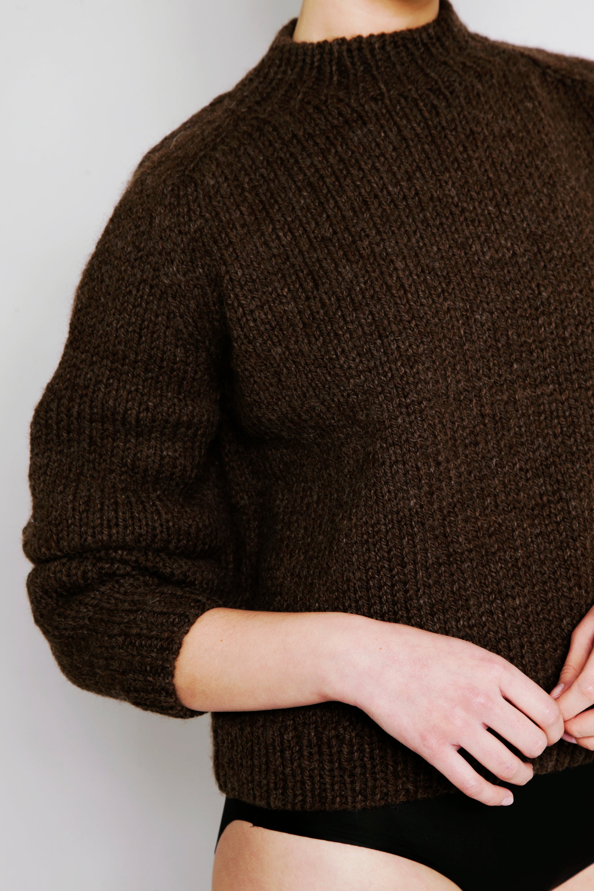 UNDYED, WOOL, HAND-KNITTED, JUMPER, SWEATER, STYLISH, SUSTAINABLE, HAND-CRAFTED, WOMENSWEAR 