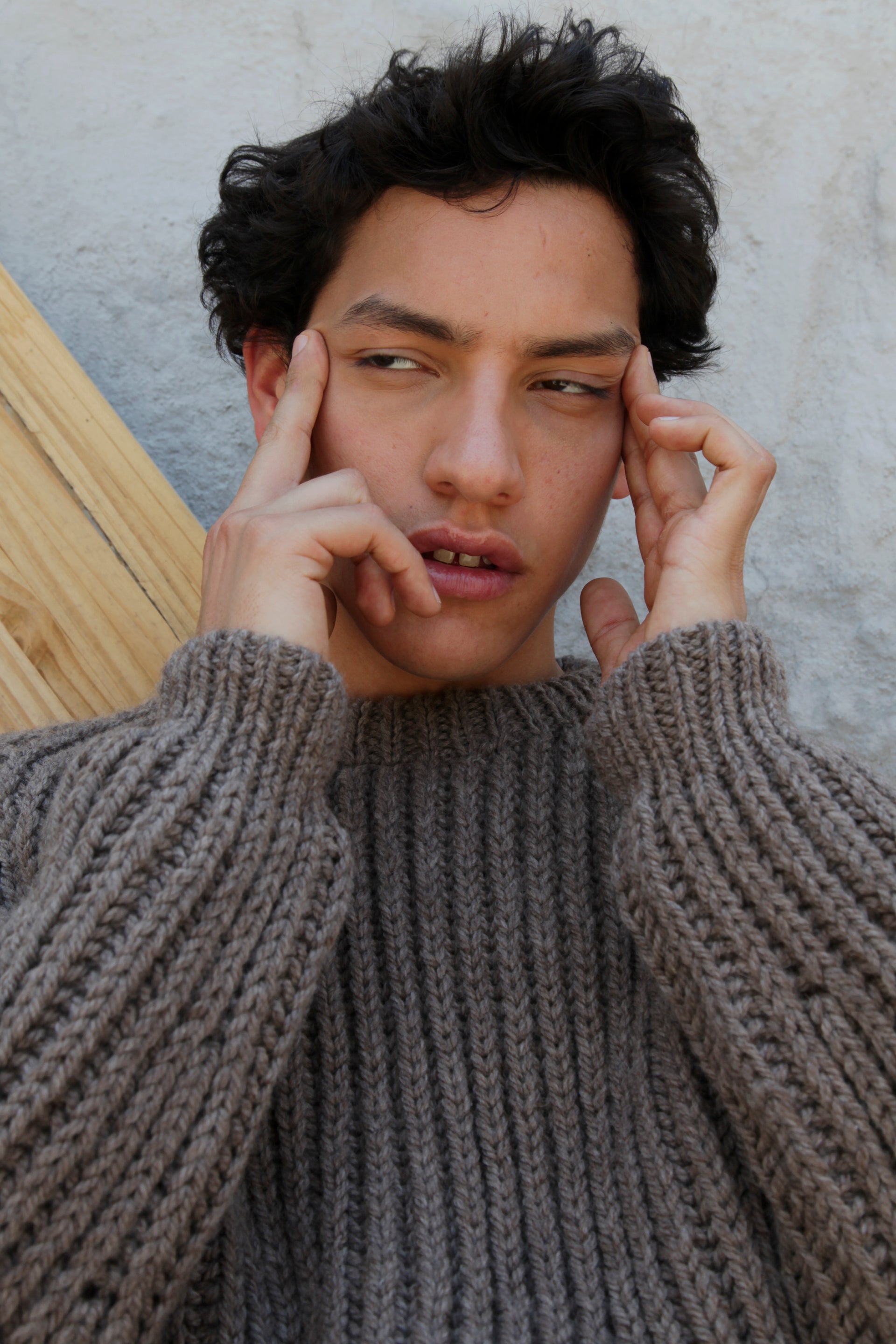 UNDYED, WOOL, HAND-KNITTED, JUMPER, SWEATER, FISHERMAN RIBB, STYLISH, SUSTAINABLE, HAND-CRAFTED, MENSWEAR 