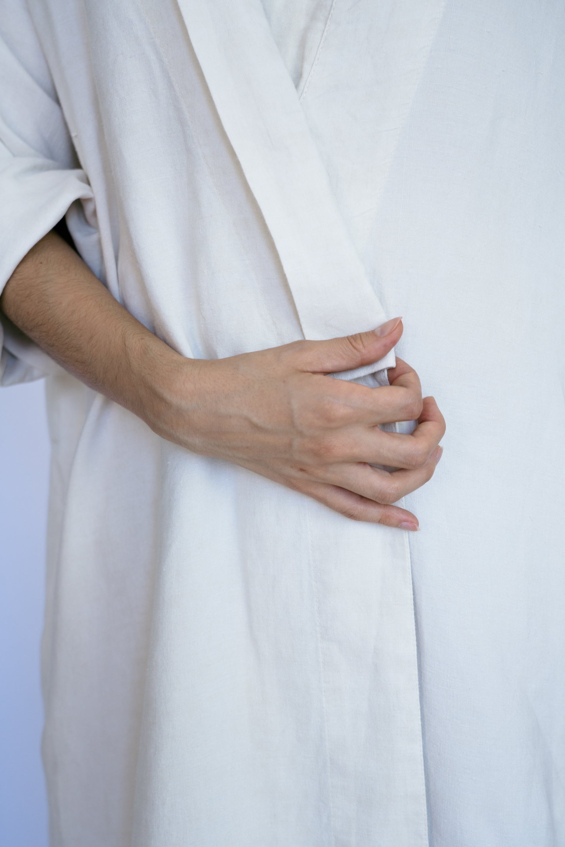 CINA ROBE DRESS - UNDYED