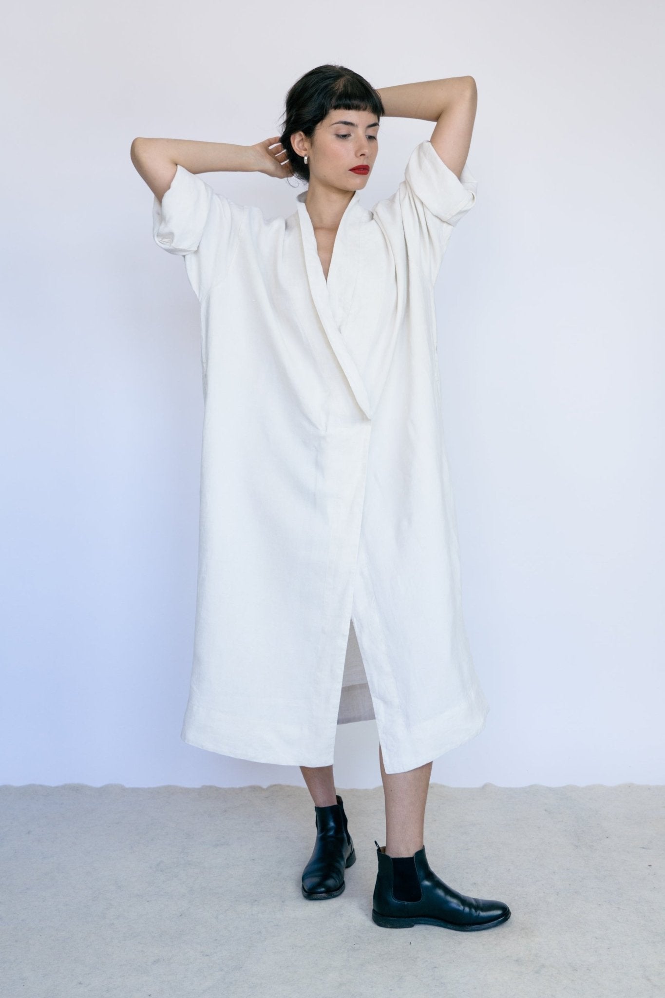 CINA ROBE DRESS - UNDYED - ound - DRESSES