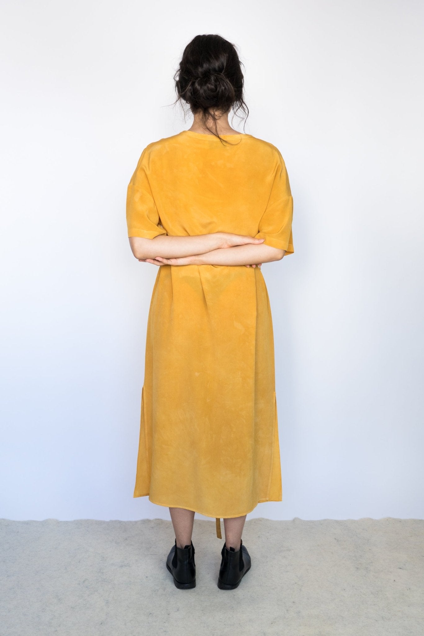 T DRESS ONION handmade silk dress